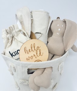 Cream Wooden - Gift Basket