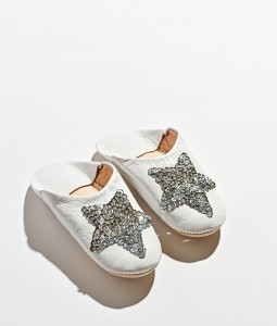 White Silver Star Slipper