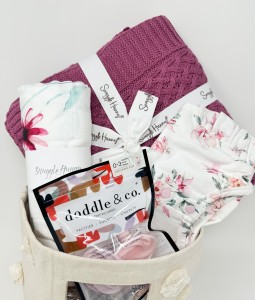 Pink Floral - Gift Basket